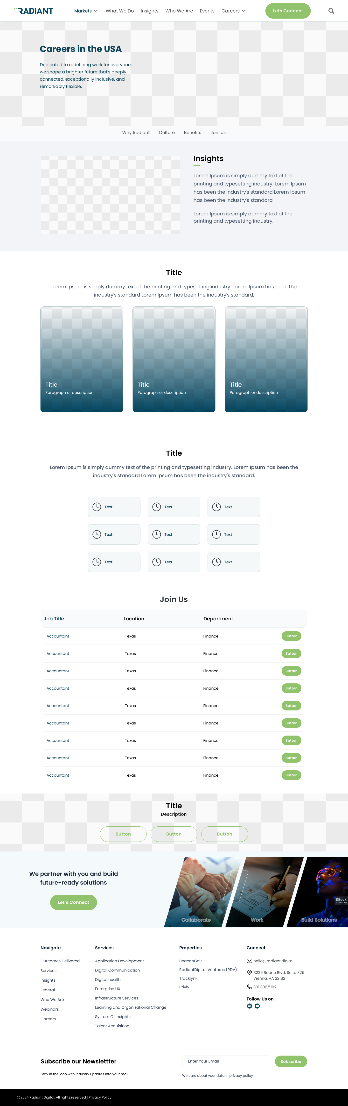Wireframe kit components